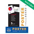 Bazic Products Bazic 512  11" X 14" White Poster Board (5/Pack)  Case of 48 512